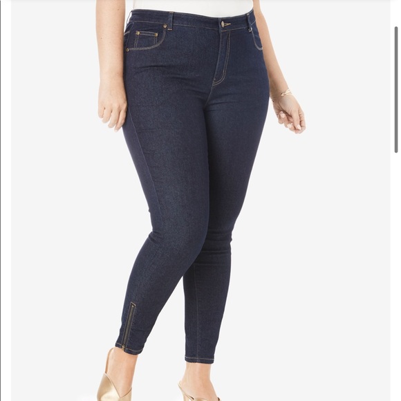 Jessica London Denim - Zipper Detail Jeans
